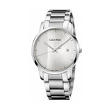 Calvin Klein City Chronograph White Dial Silver Steel Strap Watch for Men - K2G2G14X