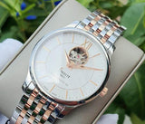 Tissot Tradition Powermatic 80 Open Heart Silver Dial Two Tone Steel Strap Jam Tangan Untuk Pria - T063.907.22.038.01
