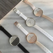 Calvin Klein Rise White Dial White Leather Strap Watch for Women - K7A236LH