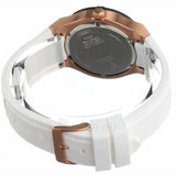 Guess Jet Setter White Dial White Rubber Strap Watch for Women - W0564L1