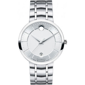 Movado 1881 Automatic Silver Dial Silver Steel Strap Watch for Men - 606915