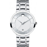 Movado 1881 Automatic Silver Dial Silver Steel Strap Watch for Men - 606915