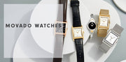 Movado Heritage Mother of Pearl White Dial Black Leather Strap Watch For Women - 3650050