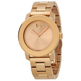 Movado Bold Rose Gold Dial Rose Gold Steel Strap Watch for Women - 3600188