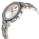 Movado Bold Silver Dial Two Tone Steel Strap Watch for Men - 3600128