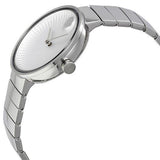 Movado Edge Silver Dial Silver Steel Strap Watch for Women - 3680012