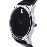 Movado Museum Classic Blue Dial Black Leather Strap Watch for Men - 606610