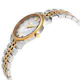 Movado Museum Classic Mother of Pearl White Dial Two Tone Steel Strap Watch for Women - 0607077