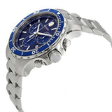 Movado Series 800 Chronograph Blue Dial Silver Steel Strap Watch For Men - 2600141