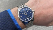Tag Heuer Carrera Date Blue Dial Silver Steel Strap Watch for Men - WBN2112.BA0639