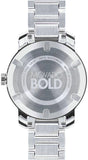 Movado Bold Crystal Pave Silver Dial Silver Steel Strap Watch for Women - 3600254