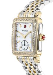Michele Deco Mother of Pearl Dial Two Tone Steel Strap Watch For Women - MWW06V000023
