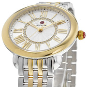 Michele Serein Mother of Pearl Dial Two Tone Steel Strap Watch for Women - MWW21B000015