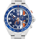 Tag Heuer Formula 1 Gulf Chronograph Blue Dial Silver Steel Strap Watch for Men - CAZ101AT.BA0842