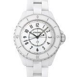 Chanel J12 Quartz White Dial White Steel Strap Watch for Women - J12 H5698