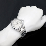 Tag Heuer Aquaracer Automatic White Dial Silver Steel Strap Watch for Men - WAY2111.BA0928