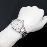 Jam Tangan Pria Tag Heuer Aquaracer Automatic White Dial Silver Steel Strap - WAY2111.BA0928