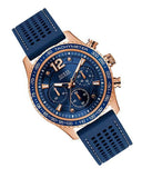 Guess Fleet Blue Dial Blue Rubber Strap Watch for Men - W0971G3