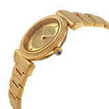 Versace V-Motif Gold Dial Gold Steel Strap Watch for Women - VERE00618