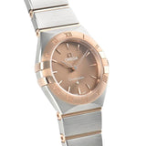 Omega Constellation Quartz Brown Dial Silver Steel Strap Watch for Women - 131.20.25.60.13.001