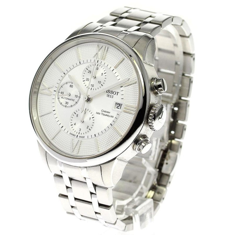 Tissot Chemin des Tourelles Automatic Chronograph White Dial