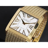 Emporio Armani Mother of Pearl Dial Gold Mesh Bracelet Watch For Men - AR2016