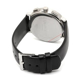 Calvin Klein Posh Silver Dial Black Leather Strap Watch for Men - K8Q371C6