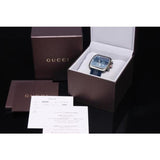 Gucci Coupe Chronograph Blue Dial Two Tone NATO Strap Watch for Men - YA131203