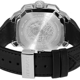 Versace Dylos Analog Black Dial Black Leather Strap Watch for Men - VQC010015