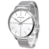 Calvin Klein Even White Dial Silver Mesh Bracelet Watch for Women - K7B23126