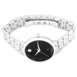 Movado 1881 Automatic Black Dial Silver Steel Strap Watch for Men - 606914