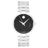 Movado 1881 Automatic Black Dial Silver Steel Strap Watch for Men - 606914