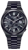 Citizen Tsuyosa Camouflage Black Dial Black Steel Strap Watch For Men - NJ0155-87E