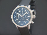 IWC Aquatimer Chronograph Black Dial Black Leather Strap Watch for Men - IW376803