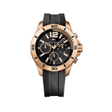 Tommy Hilfiger Sport Multifunction Black Dial Black Rubber Strap Watch for Men - 1791145