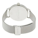 Calvin Klein Even Black Dial Silver Mesh Bracelet Watch for Women - K7B21121