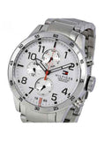 Tommy Hilfiger Trent Multi Function White Dial Silver Steel Strap Watch for Men - 1791140