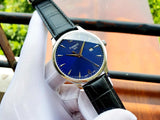 Tissot T Classic Tradition Jam Tangan Tali Kulit Hitam Dial Biru Untuk Pria - T063.610.16.047.00