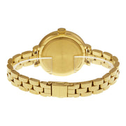 Marc Jacobs Sally Blue Dial Gold Steel Strap Watch for Women - MBM3366