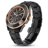Swarovski Octea Lux Sport Black Dial Black Steel Strap Unisex Watch - 5610472