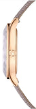 Swarovski Octea Nova Beige Dial Grey Leather Strap Watch for Women - 5649999