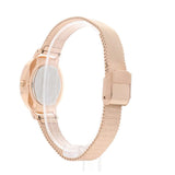 Daniel Wellington Classic Petite Melrose White Dial Rose Gold Mesh Bracelet Watch For Women - DW00100163