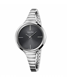 Calvin Klein Lively Black Dial Silver Steel Strap Watch for Women - K4U23121