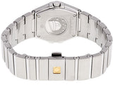 Omega Constellation Quartz Diamonds Silver Dial Silver Steel Strap Watch for Women - 123.15.27.60.55.004