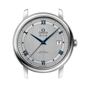 Omega De Ville Prestige Co-Axial Rhodium Silver Dial Silver Steel Strap Watch for Men - 424.10.40.20.02.001