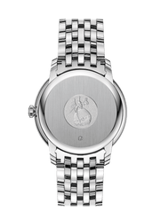 Omega De Ville Prestige Co-Axial Black Dial Silver Steel Strap Watch for Men - 424.10.40.20.01.001