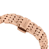 Swarovski Crystalline Chic Analog Silver Dial Rose Gold Steel Strap Watch for Women - 5544590