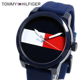 Tommy Hilfiger Denim Quartz Blue Dial Blue Rubber Strap Watch for Men - 1791322