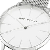 Armani Exchange Lola Analog Silver Dial Silver Mesh Strap Watch For Women - AX5535