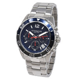 Coach Kent Blue Dial Silver Steel Strap Watch for Men - 14602555